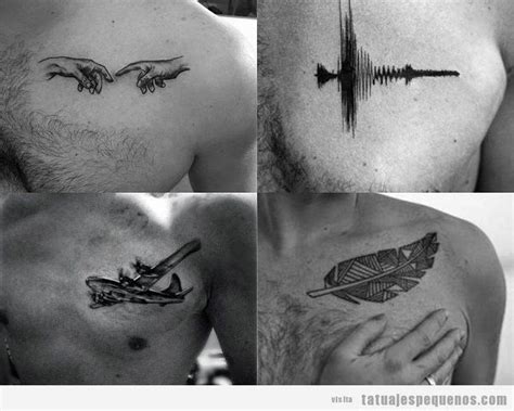 tatuajes pequeos tatuajes en el pecho para hombres|80 Tatuajes pequeños para HOMBRE: Ideas simples pero preciosas